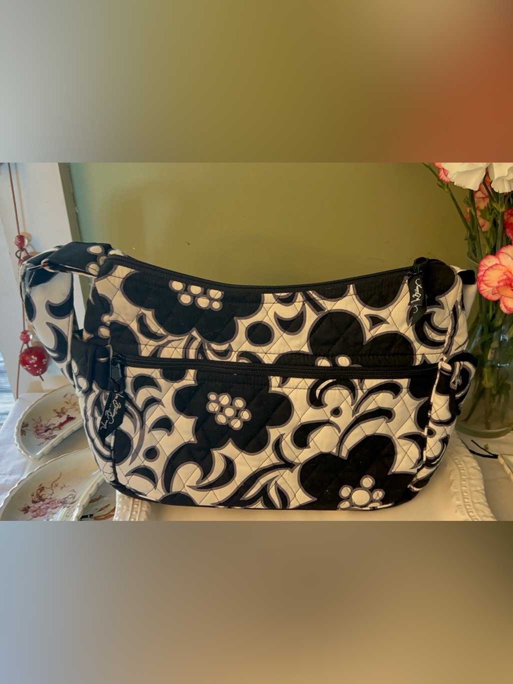 Vera Bradley Night And Day Pattern Shoulder Purse